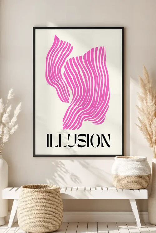 Serene Mockup Poster with Soft Beige Background Colors