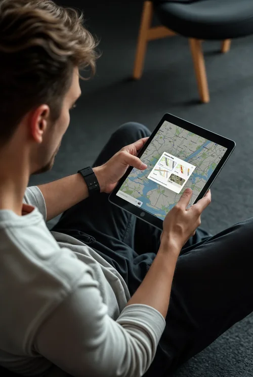 Engaging iPad Mockup: Casual Interaction in a Relaxed Setting