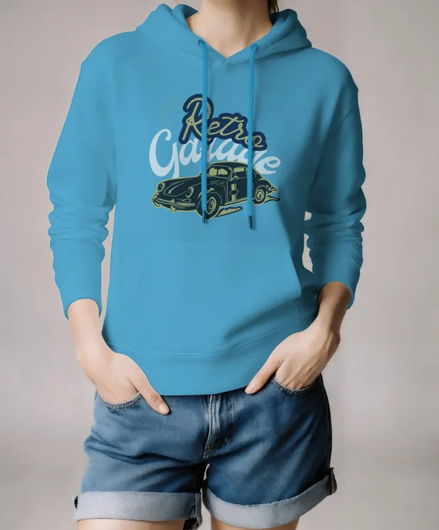 Stylish Hoodie Mockup for Fashionable Young Women