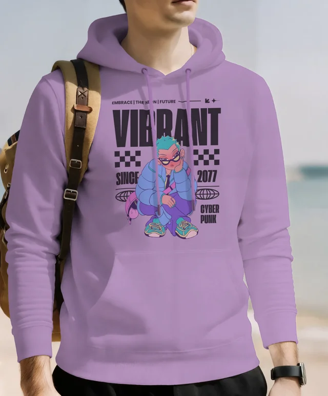 Stylish Hoodie Mockup on a Serene Beach