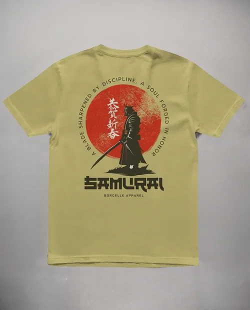 Minimalist T-Shirt Mockup on Textured Gray Background