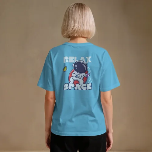 Mockup T-Shirt with Soft Beige Background and Colors