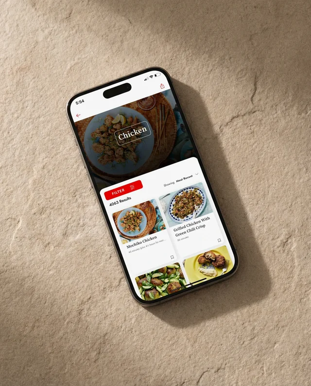 Sleek iPhone Mockup on Textured Neutral Surface