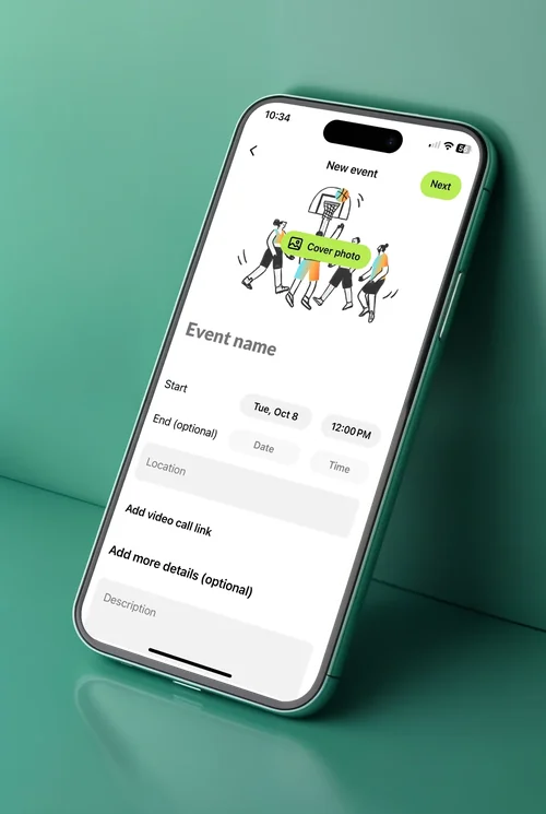 Black iPhone 16 Pro Max Mockup on Emerald Green Surface