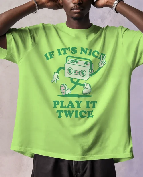 Stylish T-Shirt Mockup of a Confident Young Man