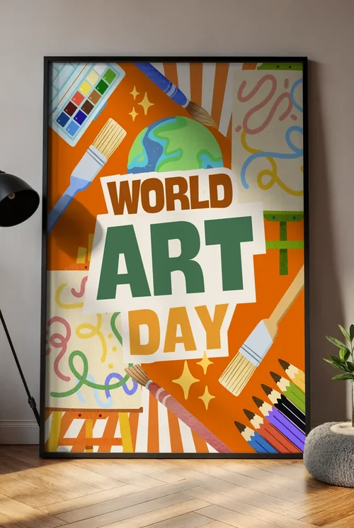 Cozy Mockup Poster with Soft Colors and Inviting Background