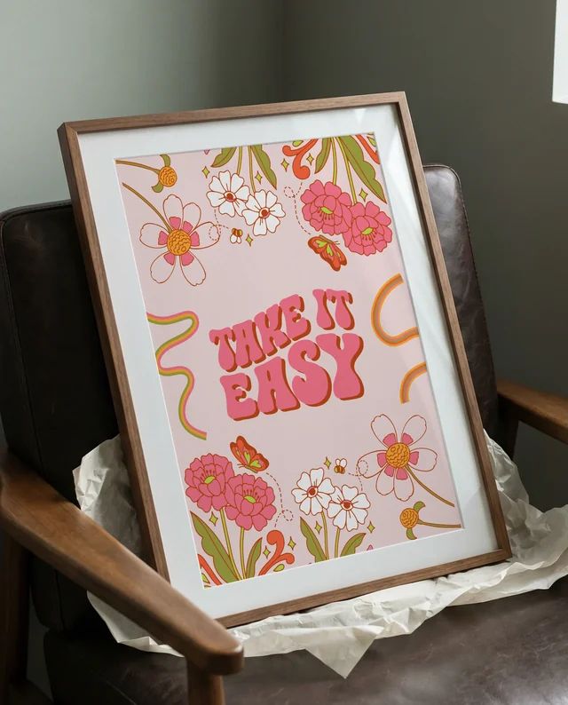 Cozy Mockup Poster of Vintage Frame and Armchair