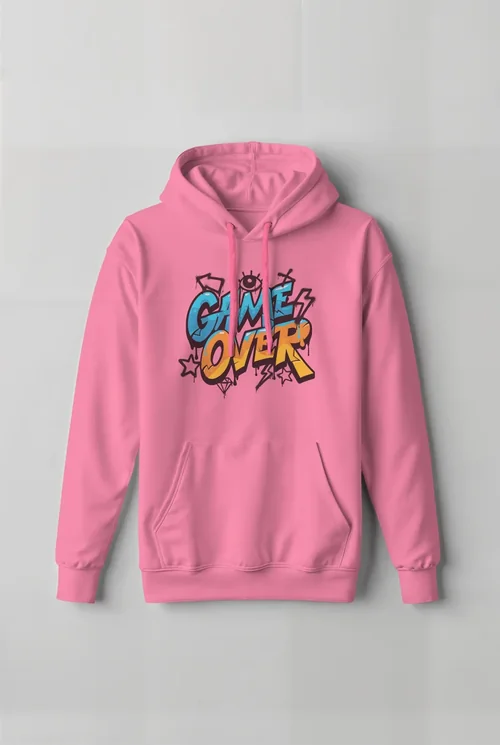 White Hoodie Mockup on Soft Light Gray Background