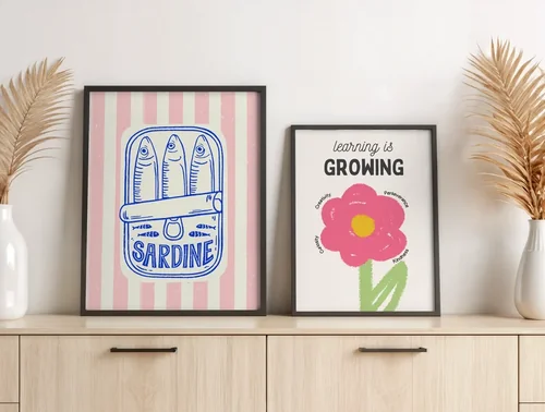 Serene Mockup Poster with Soft Background and Elegant Colors