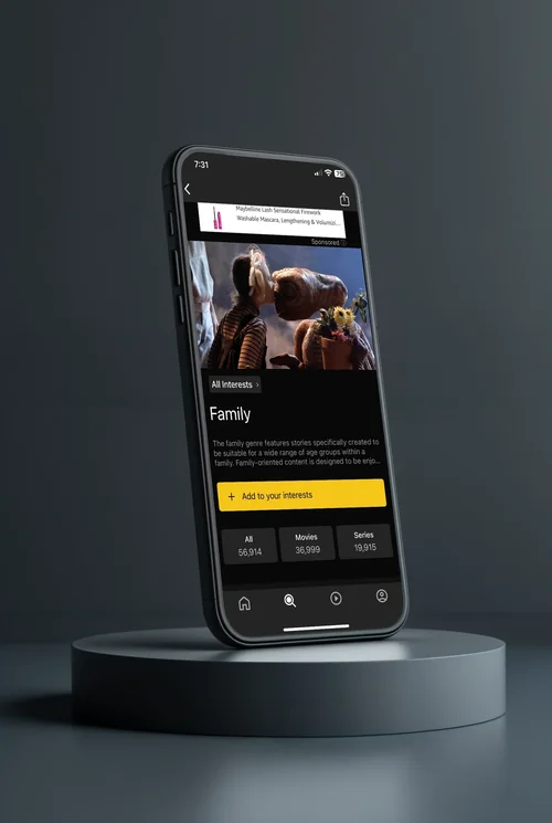 Black iPhone 16 Pro Max Mockup - Sleek 3D Render