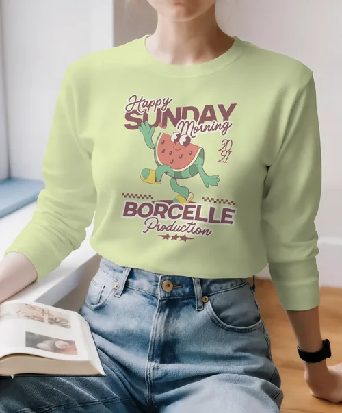 Cozy Sweatshirt Mockup for Relaxing Indoor Scenes