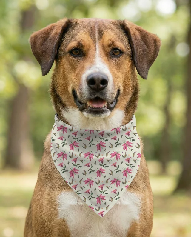 Friendly Dog Mockup with White Bandana in Sunny Park