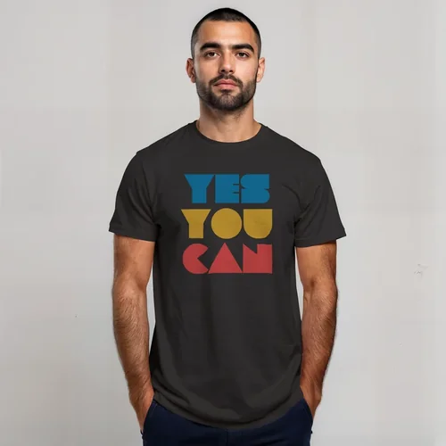 Mockup of Confident Man in Light Pink T-Shirt Against Gray