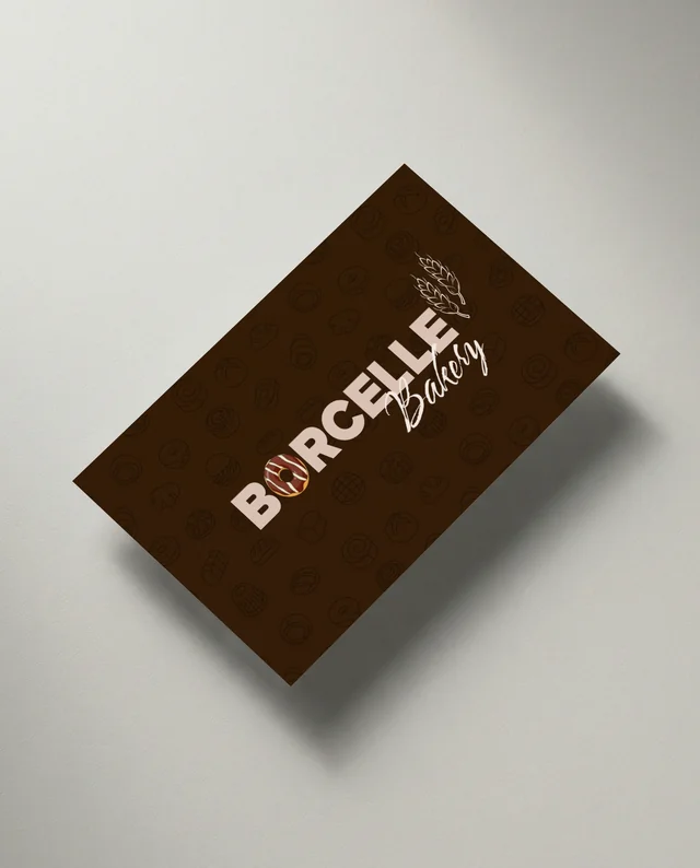 Elegant Business Card Mockup on Soft Gray Background