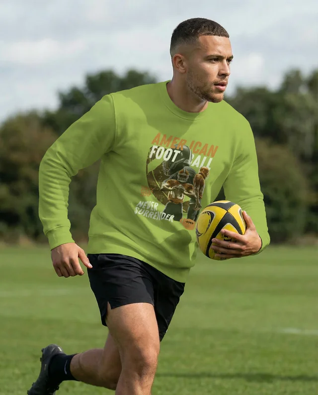 Dynamic Sweatshirt Mockup for Young Athletes in Action