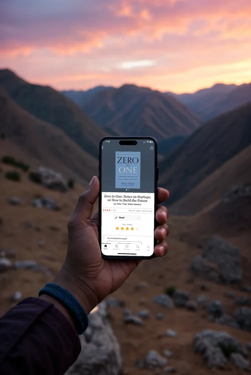 Stunning iPhone Mockup: Capturing Sunset in a Valley