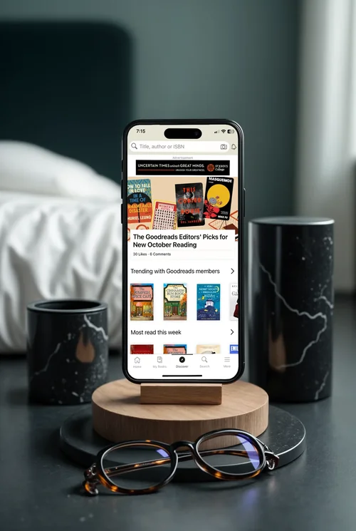 Modern iPhone 16 Pro Max Mockup on Minimalist Stand