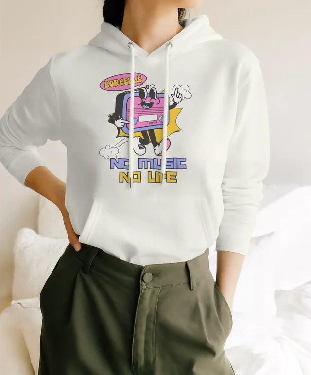 Stylish Hoodie Mockup of a Confident Young Woman