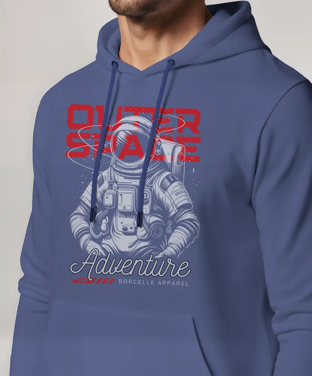 Stylish Mockup of a Fitted White Hoodie for Men