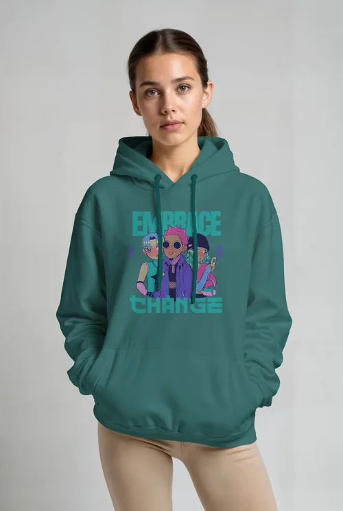 Softly Lit Mockup of a Cream Hoodie with Neutral Background