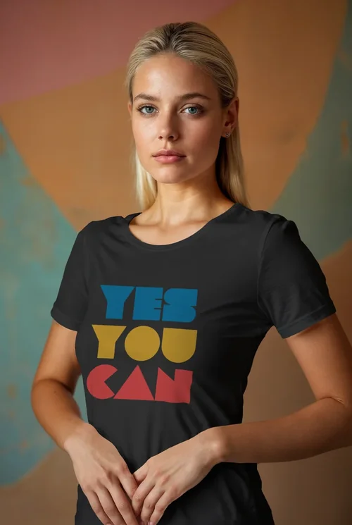 Pastel Background Colors Mockup T-Shirt Design for Elegance