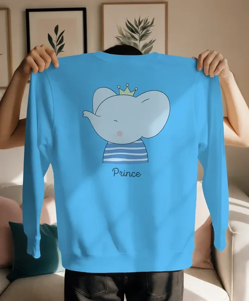 Stylish Mockup of a Cozy Sweatshirt in Living Room