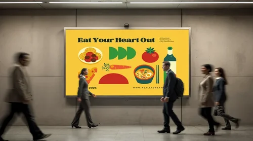 Urban Subway Mockup with Billboard Display