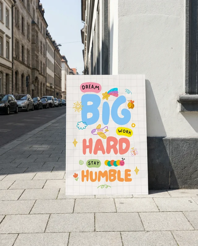 Minimalist Urban Mockup Poster for Creative Projects