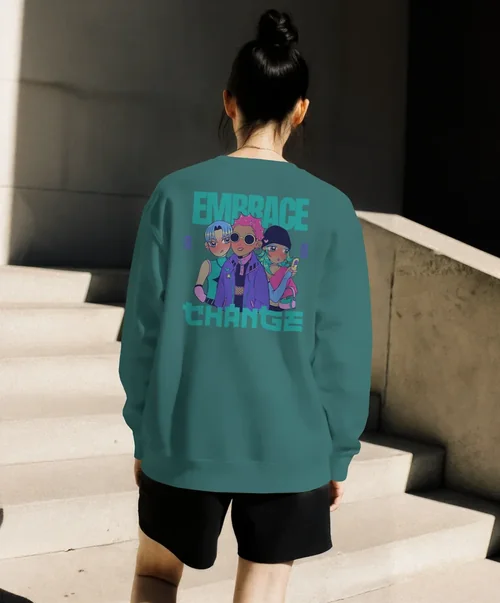 Stylish Mockup of a Relaxed-Fit Sweatshirt Outdoors