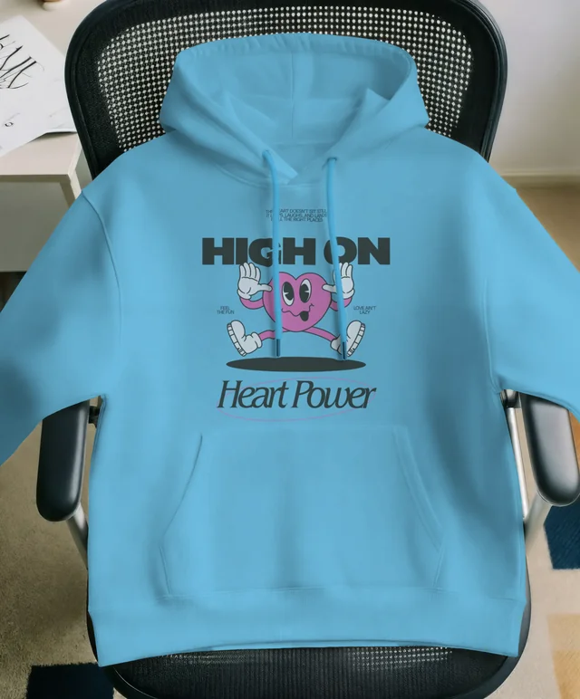 Stylish Hoodie Mockup on Modern Office Chair
