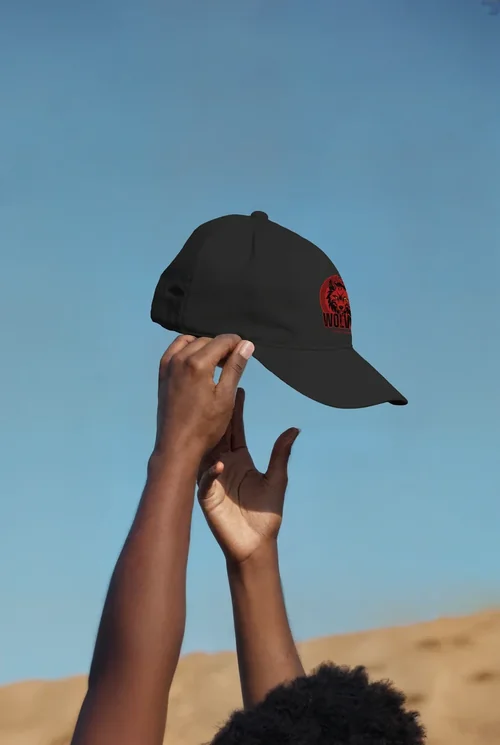 Stylish Mockup of a Hat Against a Blue Sky