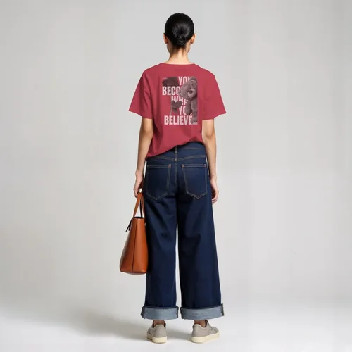 Stylish T-Shirt Mockup with Soft Background and Colors