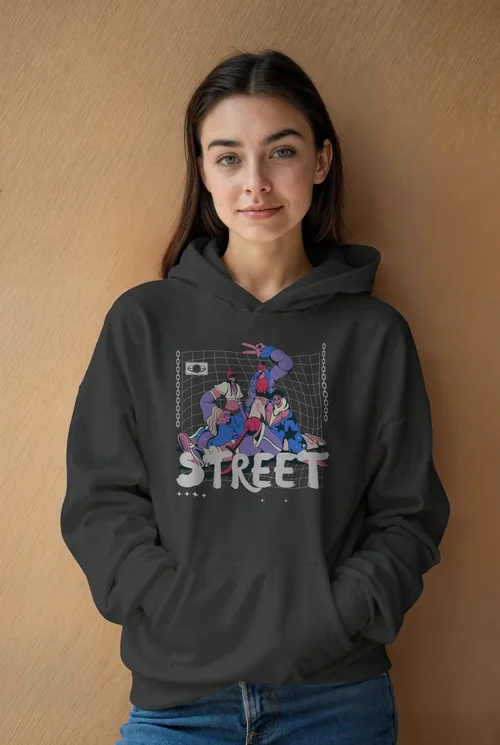 Warm-toned Background and Colors in Cozy Hoodie Mockup