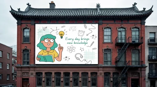 Stunning Mockup of a Billboard on an Ornate Building