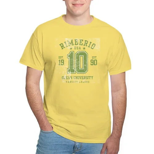 Mockup of T-Shirt with Soft Background and Light Colors