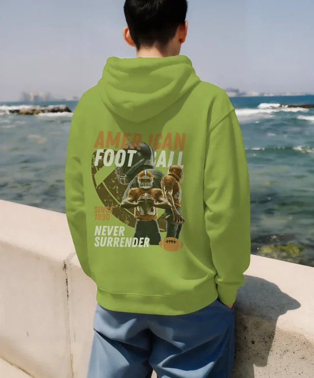 Stylish Hoodie Mockup by the Serene Coastal Walkway