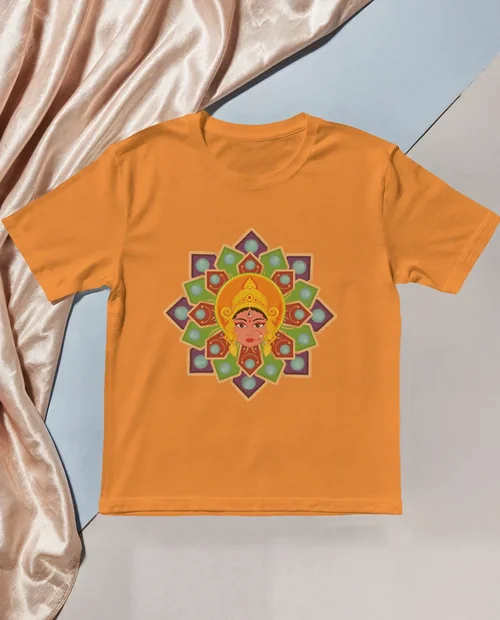 Stylish T-Shirt Mockup on Elegant Satin Background