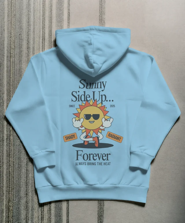 Minimalist Hoodie Mockup on Light Gray Background