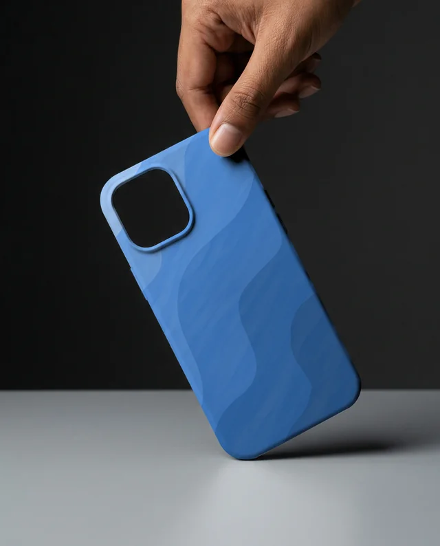 Sleek Mockup of Modern Phone Cover in Hand Display