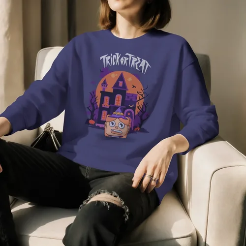 Cozy Sweatshirt Mockup in Modern Living Room