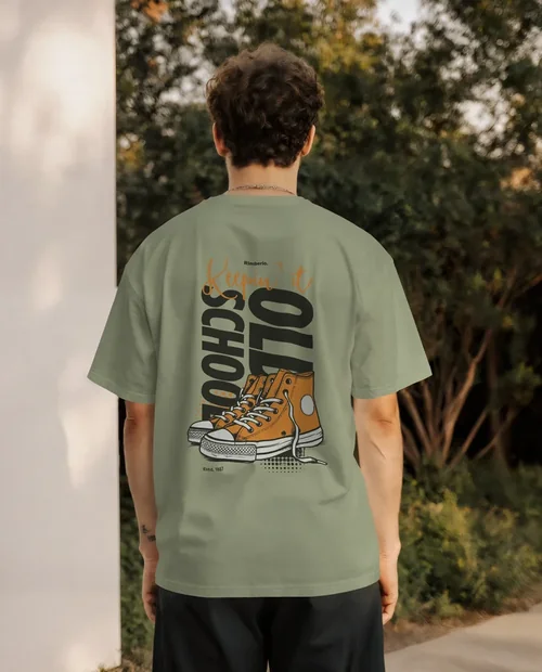 Mockup of Casual T-Shirt in Serene Outdoor Setting