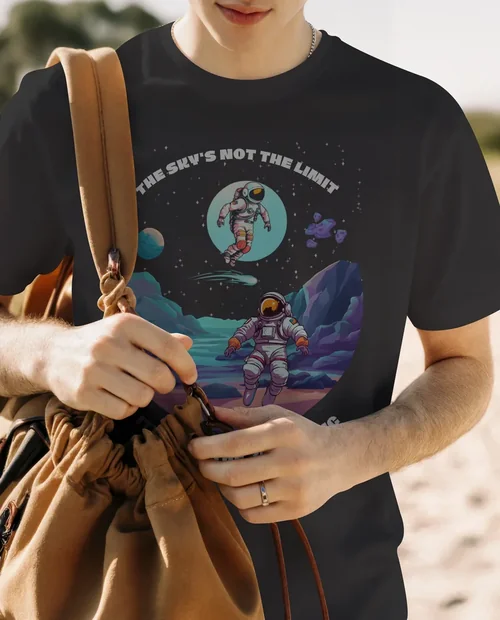 Stylish T-Shirt Mockup for Casual Outdoor Vibes