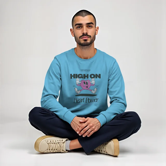 Stylish Mockup of a Young Man in a Sweatshirt