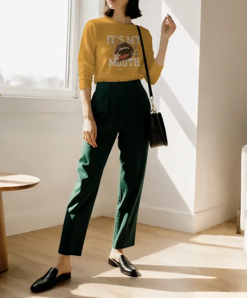 Stylish Mockup of a Sweatshirt in Modern Interior