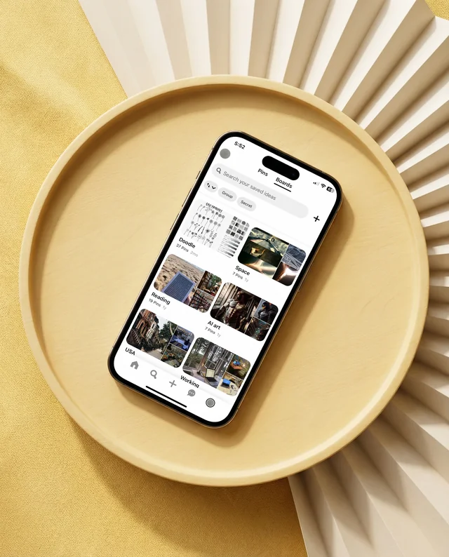 Minimalist iPhone Mockup on Cozy Wooden Tray