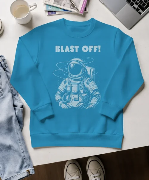 Stylish Mockup of a Casual Sweatshirt Flat Lay Scene