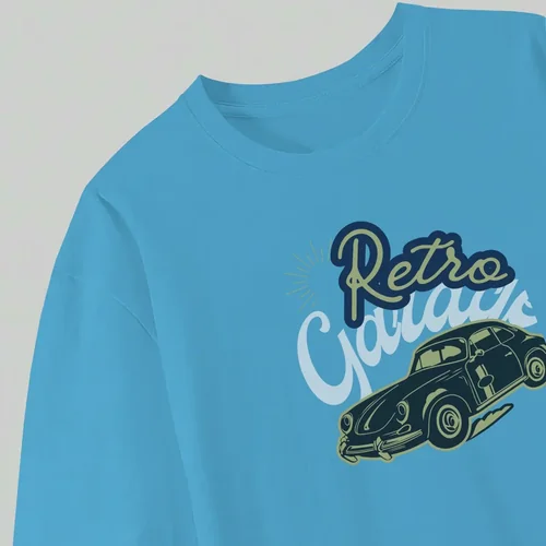 Oversized White T-Shirt Mockup with Soft Neutral Background