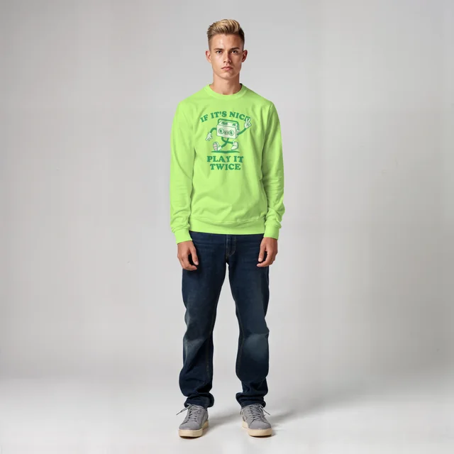 Stylish Mockup of a Casual Sweatshirt Model