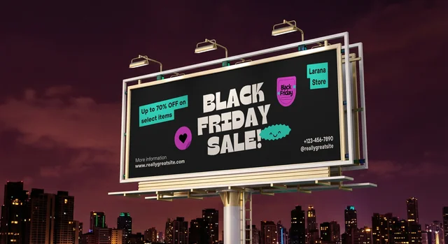 Urban Billboard Mockup at Dusk for Stunning Visuals