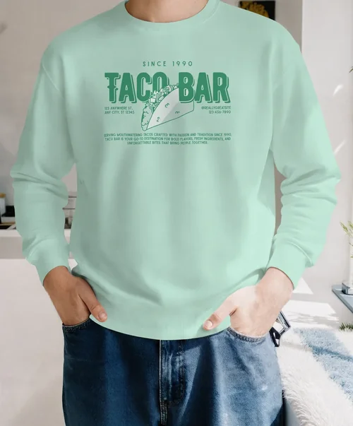 Stylish Mockup of a Casual Sweatshirt in Bright Setting